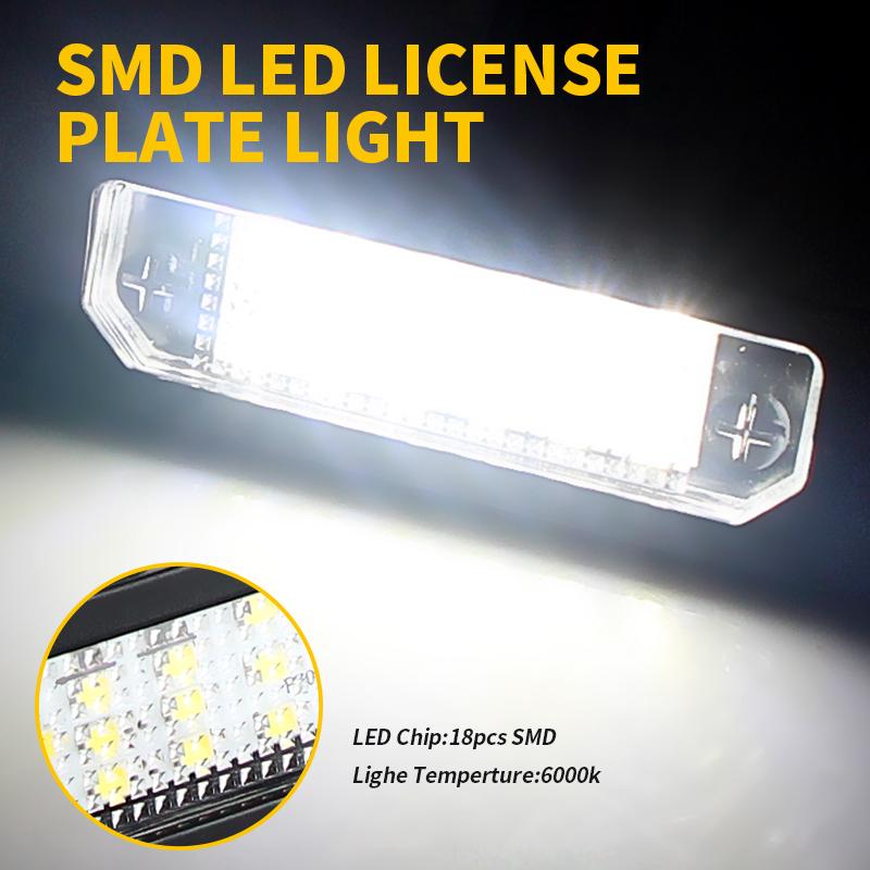 2 Stück Canbus LED Kennzeichenleuchte für Ford Mustang 2010-2014 Focus Fusion Flex Taurus Lincoln MKS MKT MKX Mercury Milan