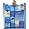 1pc Graduation Blanket He She 2025 Senior Blanket Class of 2025 Graduation Decorative Blanket College Graduates Masters Doctor