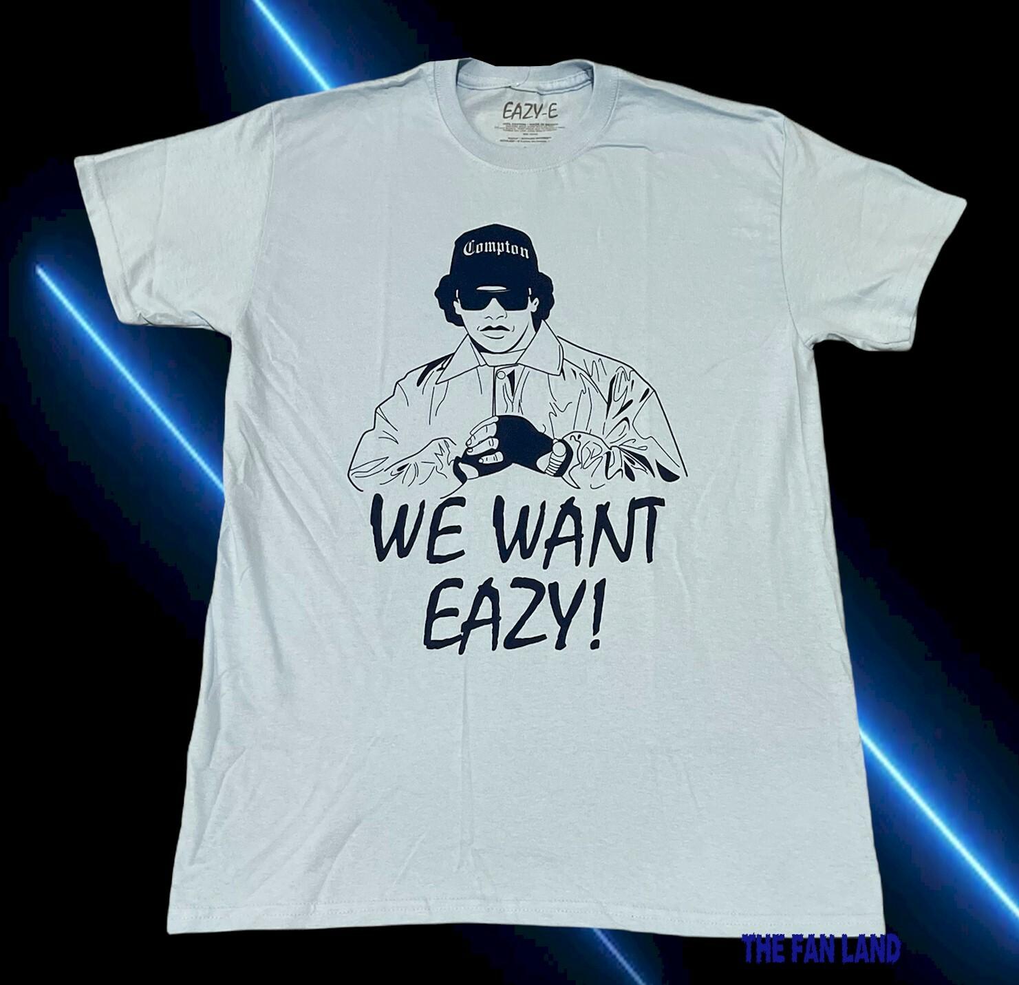 New Eazy-E We want Eazy Compton NWA Mens Vintage Concert Rap T-shirt S разноцветный