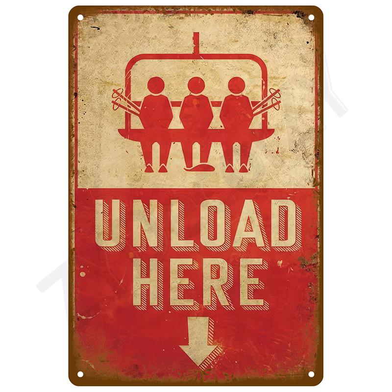 Retro Tin Sign Vintage Metal Signs Plates Posters House Interior Bathroom Wall Art Mural Aesthetic Room Home Decor Decorations