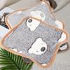 Milk Velvet Pet Warmer Pad Dog Cute Heating Pad Soft Comfortable Cat Warming Mat for Autumn Winter Grey Background