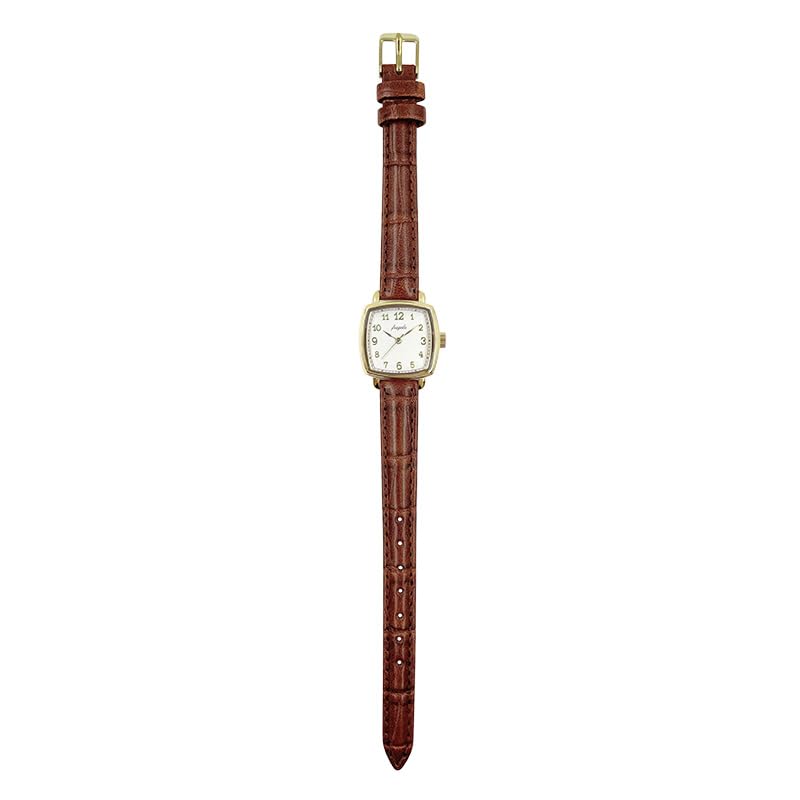Fragola Classic Square Watch DBR Brown [Follow] N05423A-1 Women's