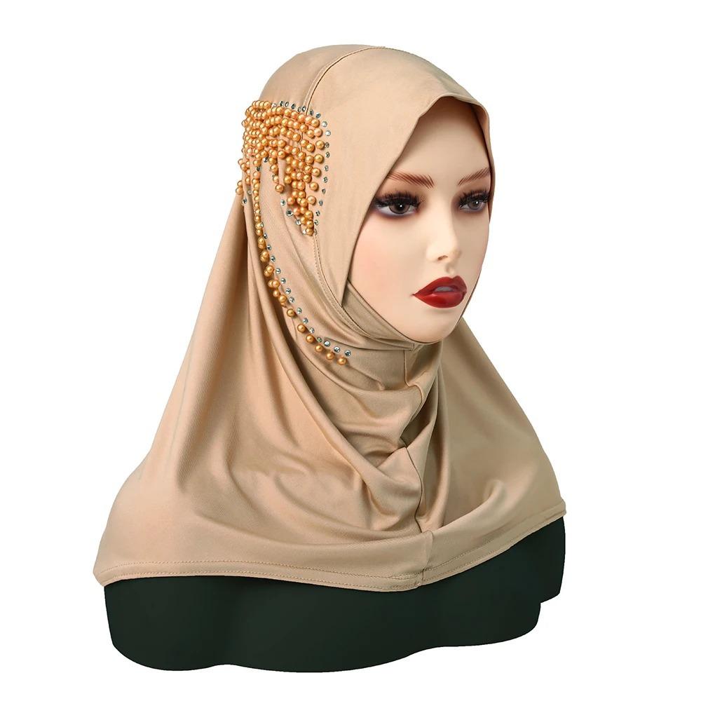

Breathable Underscarf Solid Color Tudung Full Cover Islamic Scarf Islamic Wear