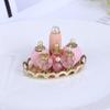1 Set 1:12 Scale Perfume Tray Miniature Furniture Fabric Model Mini Dollhouse Furniture Doll Bedroom Bath Dolls House