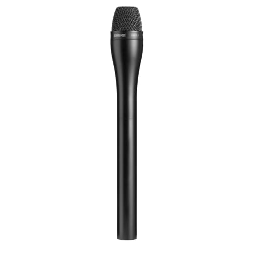 Shure SM63LB: Lightweight and elegant. The standard in interview microphones. Black model.