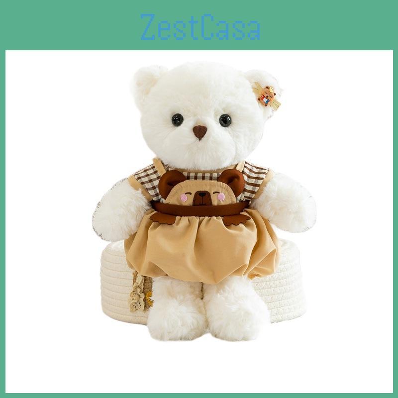 Bär Plüschtier mit süßem Kleid für Kinder Geschenk und Nickerchenkissen