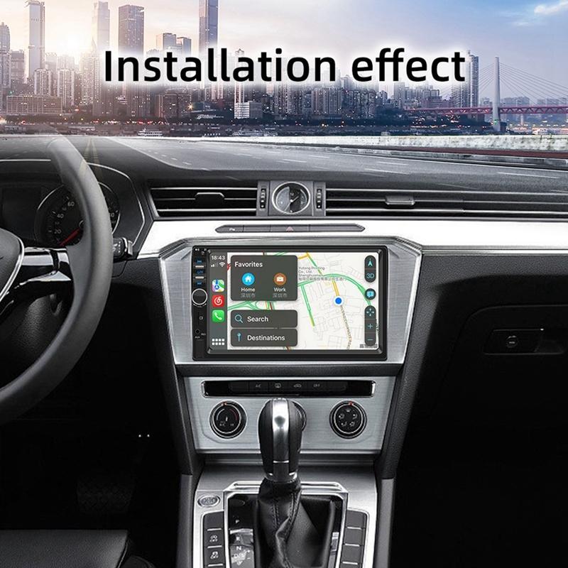 Car Radio 7Inch HD Touch Screen Autoradio Carplay Android Auto Bluetooth Stereo Multimedia Player FM Power Aux Input, Durable