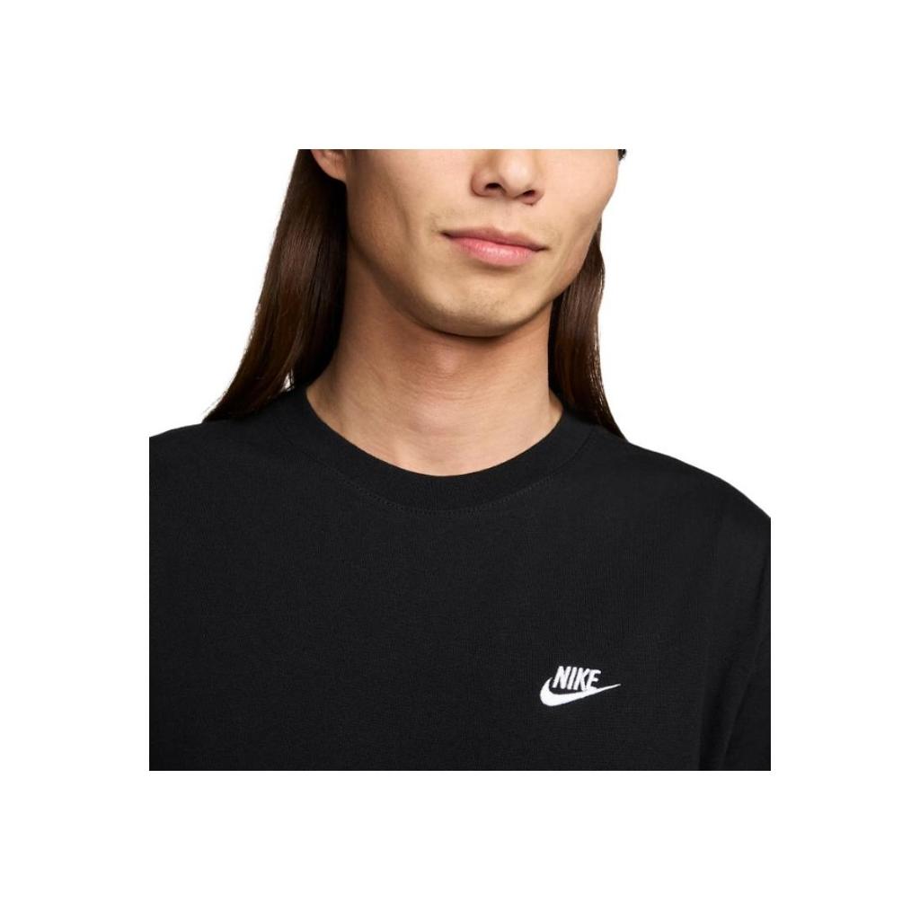 Nike Embroidered Logo Crew Neck Loose Short Sleeve T-Shirt Men Tops Black FV0376-010