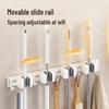 Ecoco Wall-Mounted Mop & Broom Holder
