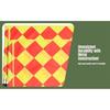 Soccer Referee Flags Kit Accessories Set Whistle Sponge Handle Notebook