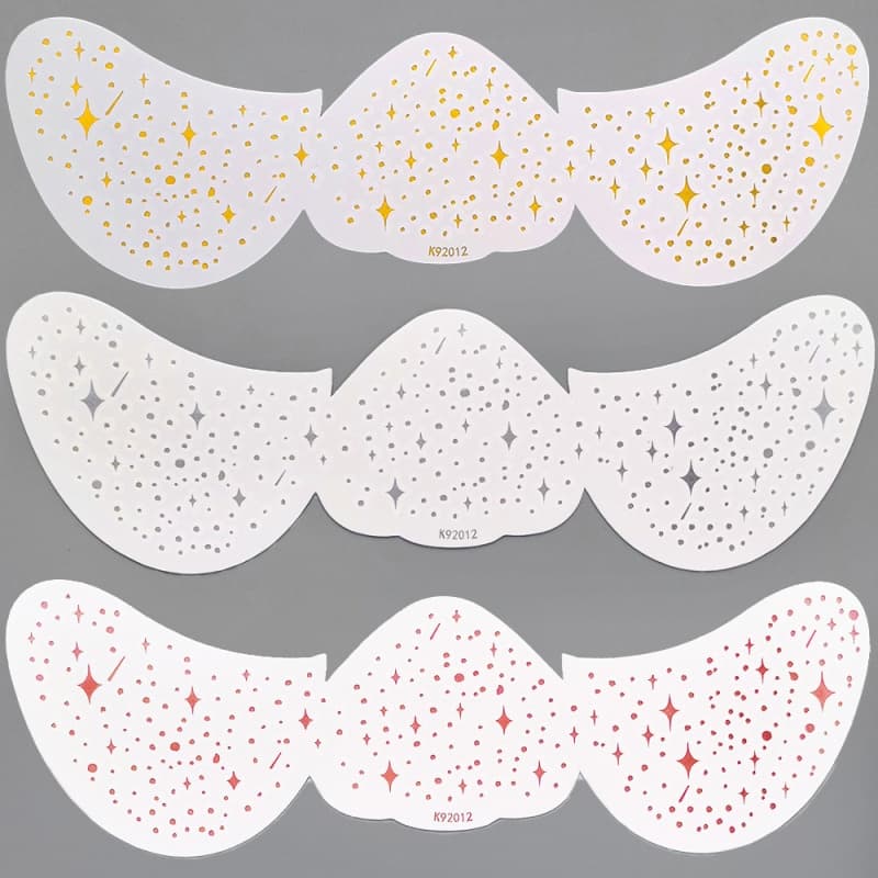 2Pcs Gliding Facial Stickers Anti-Sweat Simulation Freckle Makeup Tattoo Sticker