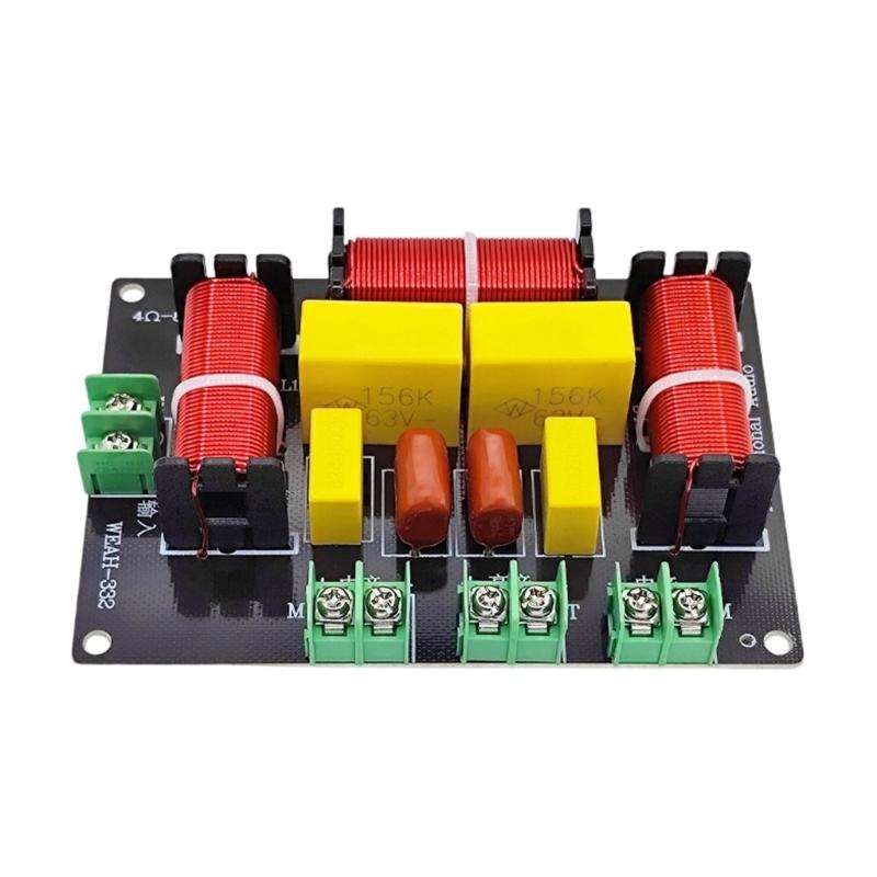 Audiophiles Speaker 3Way Crossover OFC Inductors Capacitors and Metal Film Resistors for Superior Sound Claritys