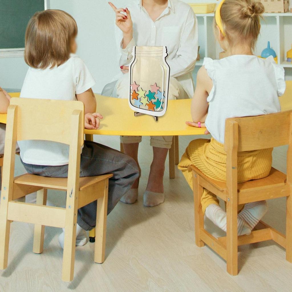 Personalized Reward Jar Stars Reward Jar, Classroom Reward Jar for Student Boys Girls Good Behavior Gift