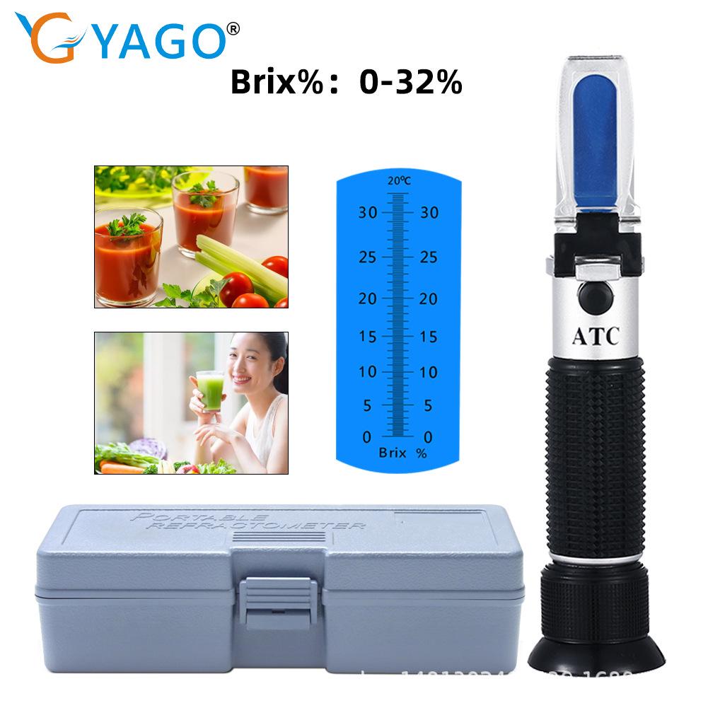 Handheld Refractometer Brix Meter - 0-32% Easy Fruits Sweetness & Sugar Tester