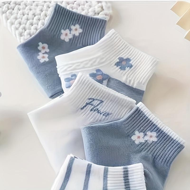 High quality5-Pair/10-Pair Women's Cute Versatile Breathable Casual Sports Fresh Short Socks for All Seasons