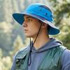 Chapéu de Sol Impermeável UPF50+ para Homens e Mulheres, Chapéu Bucket de Aba Larga, Secagem Rápida, Respirável, Chapéu Boonie, Chapéus para Pesca ao Ar Livre, Caminhada, Safari