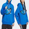 Adidas Originals Clover Special Edition Love Logo Hoodie Unisex Tops Blue IK8650