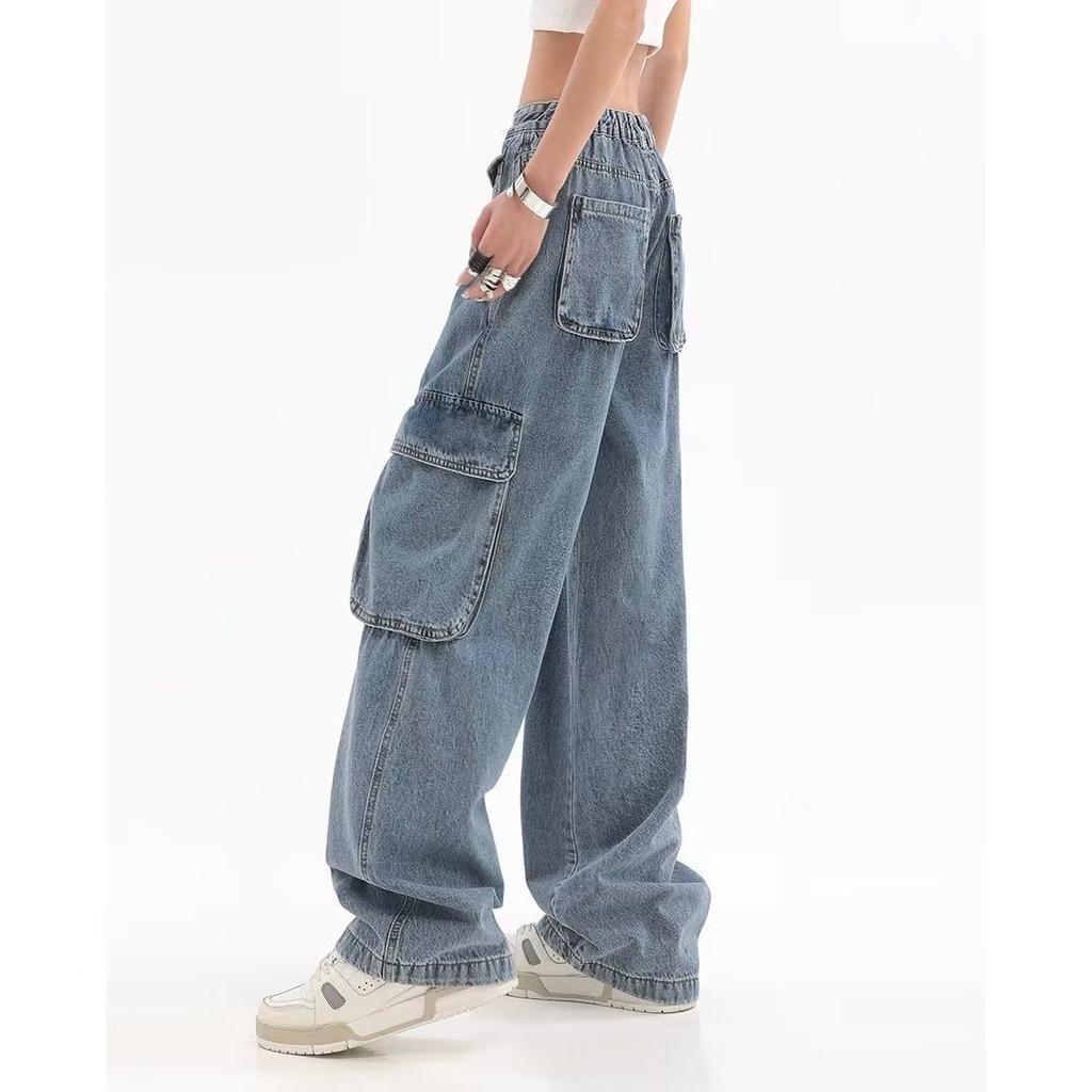 High Waist Wide Leg Jeans, Loose Vintage Streetwear Baggy Jeans, Women's Denim Jeans & Clothing