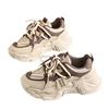 Sneakers women's spring 2025 new mesh breathable mesh shoes lightweight soft sole small thick sole heightening dad shoes