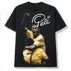 Pelé Weltmeisterschaft Fußball Druck Herren Kurzarm T-Shirt, Passend für Herren und Damen Rundhals, Stilvoll und Einfach