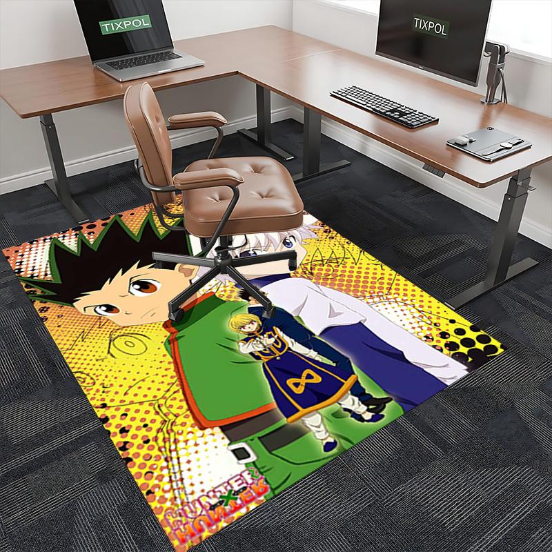 1pc Hunter x Hunter Gon Freecss Chair Mat, Anime Cartoon Design Office Desk Pad, Non-Slip Carpet for Home Decor, Gaming Room, Seasonal Gift.I013