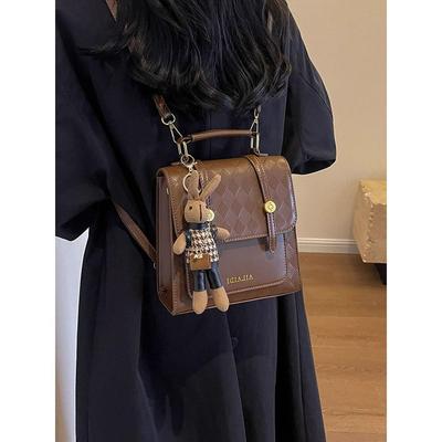 Niche Design Bag Fashion Backpack Women's Portable Korean Version Schoolbag Retro Travel Backpack