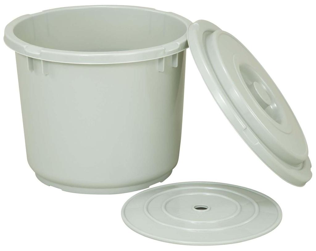 TONBO Shinki Gosei Tonbo Pickle Container with Press Model Diameter x Height Made in Japan Lid, Lid, 40, Gray, 45.5 38cm,
