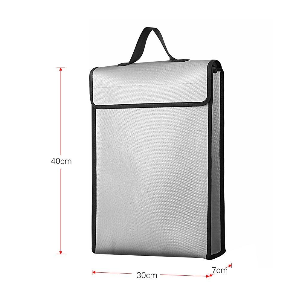 Large Capacity Safe Bag 1200℃ Heat Rating Heat Insulation Bag Secure Storage Bag Cash Storage