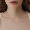 (92.5 Silver) Pretzel Heart Necklace Nz2155