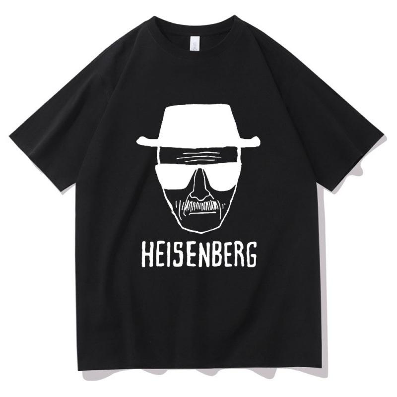 Breaking Bad Black & White Streetwear Pullover T-shirt - Summer Hip Hop Short Sleeve