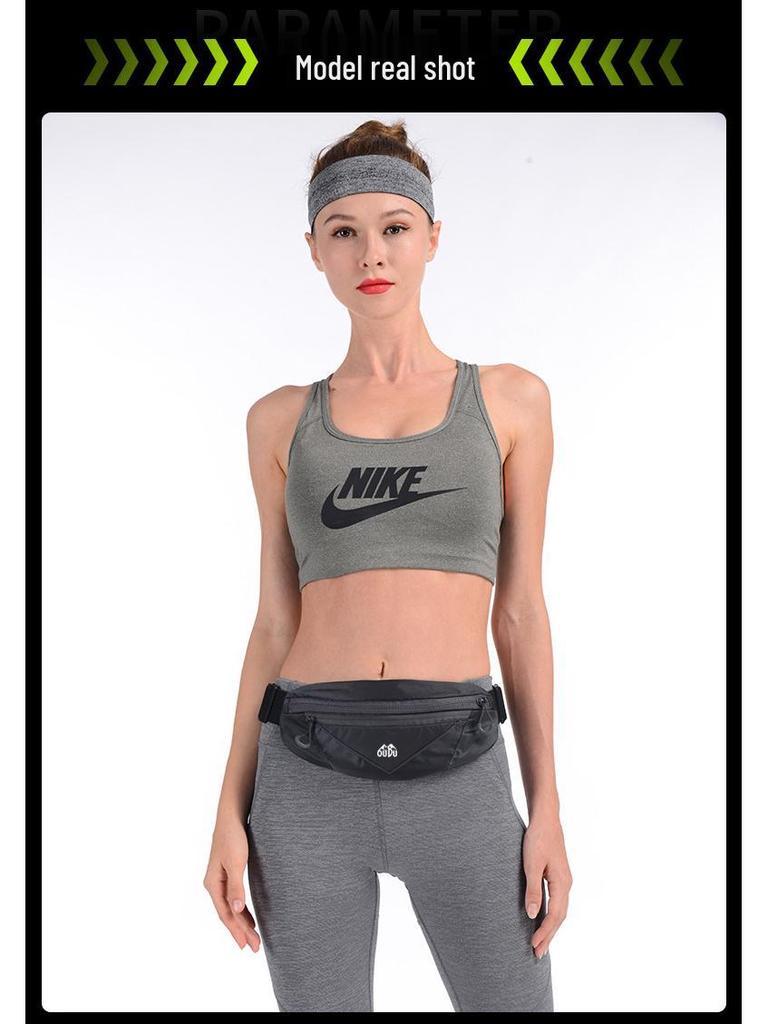 Geantă de talie mobilă unisex ultra-subțire impermeabilă pentru alergare, fitness și dans