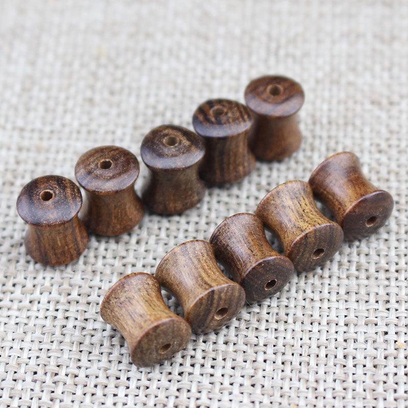 Black Rosewood Bamboo Spacer Beads for DIY Bracelets, Buddhist Rosary Necklaces, and Accessories.