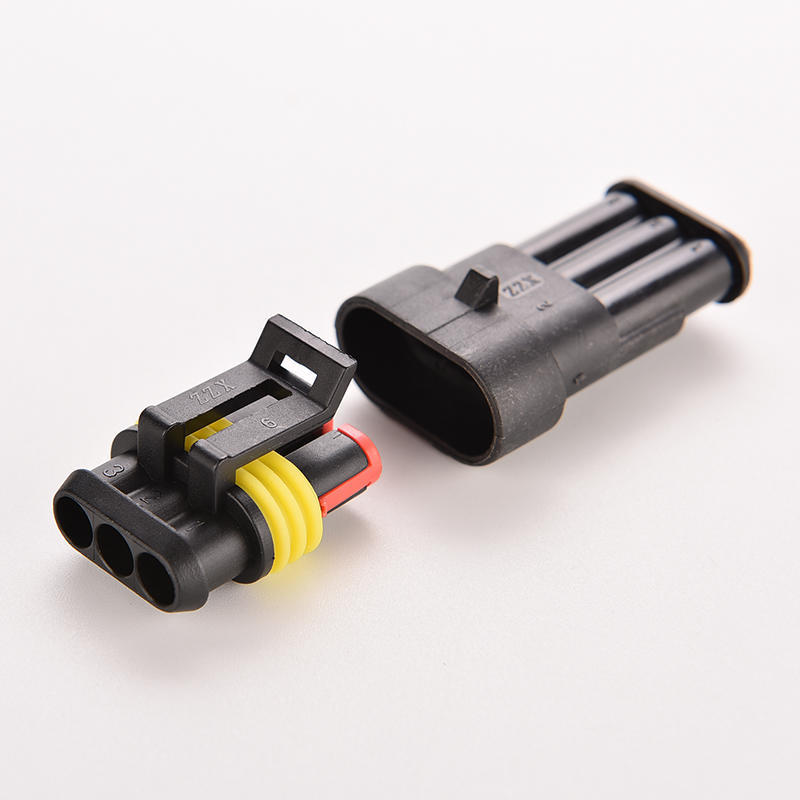 5 Kits Car 3 Pin Way Sealed Waterproof Electrical Wire Auto Connector Plug Set