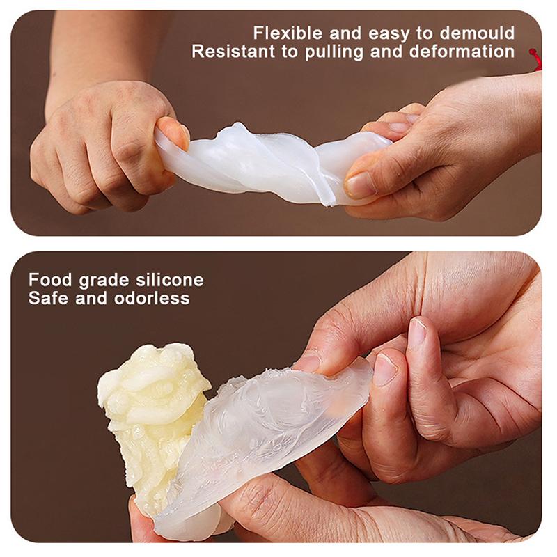 Fortune Wake Up Lion Isram Hängande Koppar Hem Kaffe Iskubstillverkningsformar Silikon Iskubbricka Sommar Isbollsform