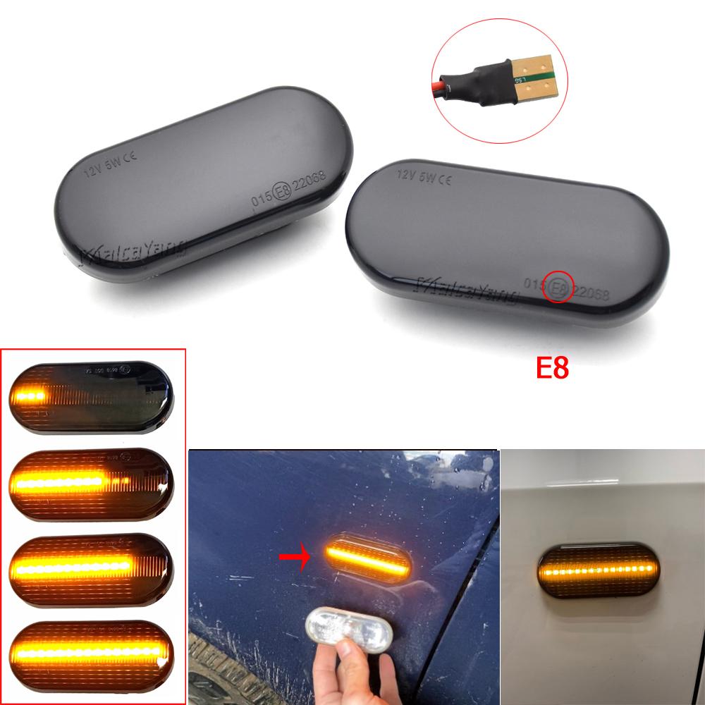

1Pair for Ford C-Max Fiesta MK6 Focus MK2 Fusion Galaxy Scroll Blinker Lamp Dynamic Flashing LED Turn Signal Side Marker Light