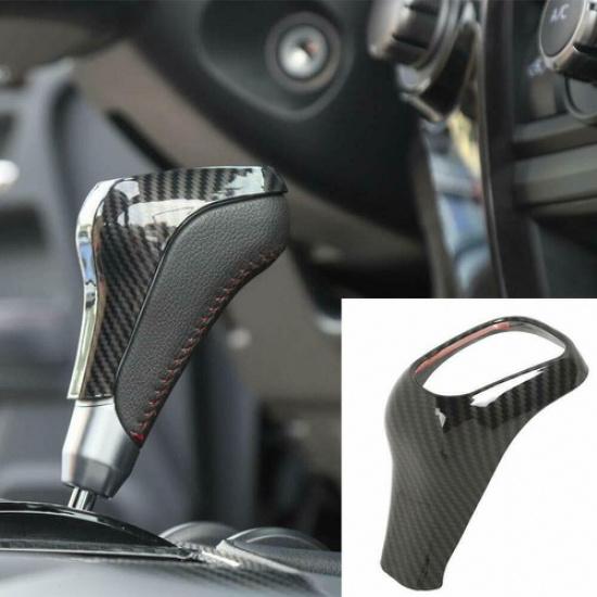 Carbon Fiber Gear Shifter Knob Decor Cover Trim Frame for 4runner TRD 2010-