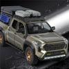 D1-Travel Version 1/24 TOYOTA Tacoma Alloy Pickup Car Model Diecast Metal Off-Road Vehicles Car Model Sound and Light Kids Toy Gift