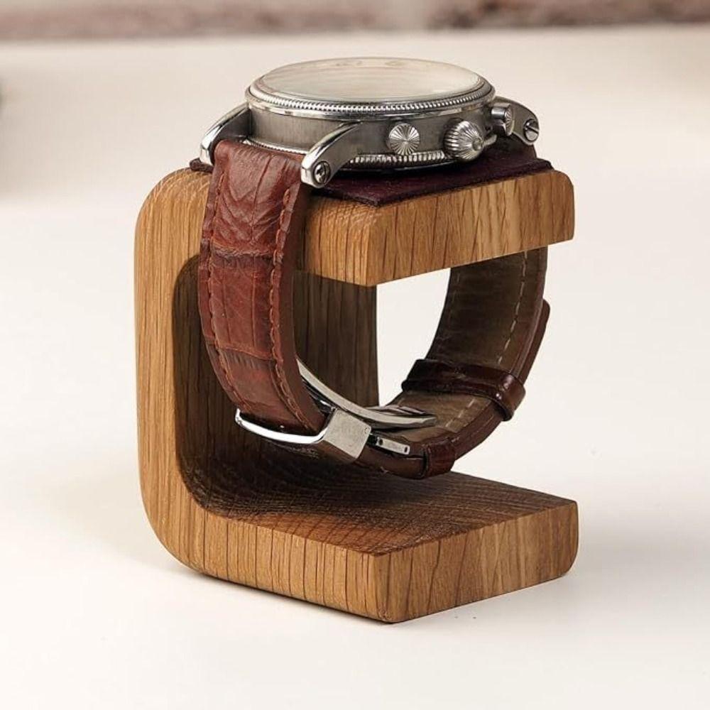 Gifts Bangle Storage Rack Wooden Jewelry Organizer Holder Watch Display Stand for Bracelet Ring