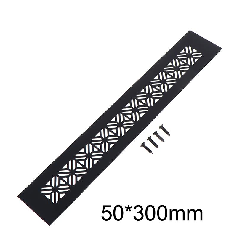 Aluminum Alloy Vents Cover Rectangle 50 Wide Air Vent Decor Louver Breathable Mesh Ventilator Grille Cover