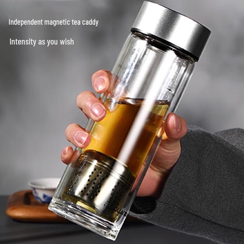 Fuguang G2204-SH Magnetic Glass Tea Cup