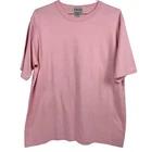 VTG Blank Plain Pink Cotton T-Shirt Towerhill Size XL XL
