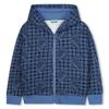 Tiger Check Zip Up Hoodie Z256afh111