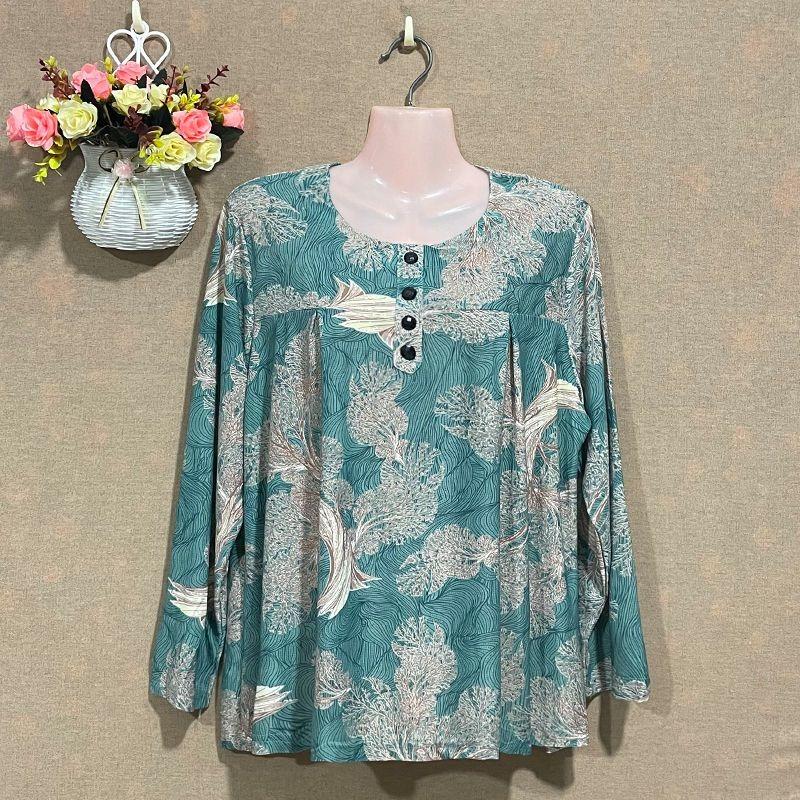 

Женская осенняя базовая рубашка большого размера, свободная, с круглым вырезом, с длинным рукавом L