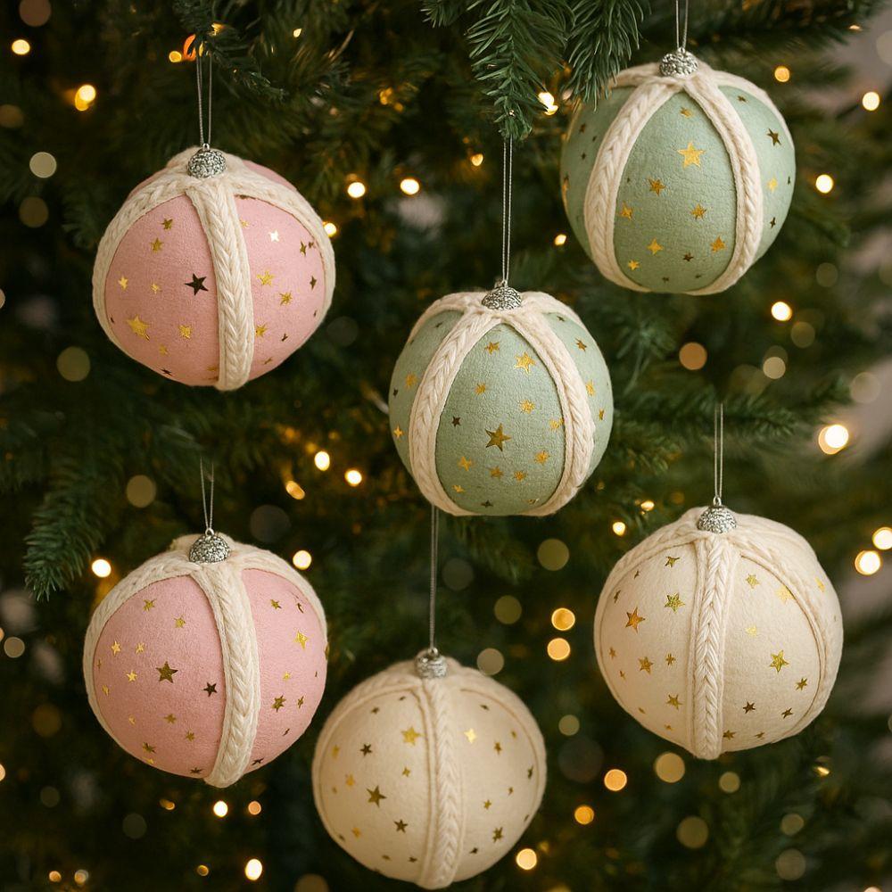 Party Supplies 8CM Christmas Ball Ornament Foam DIY Crafts Christmas Hanging Balls Shatterproof Xmas Tree Decor Party Favors