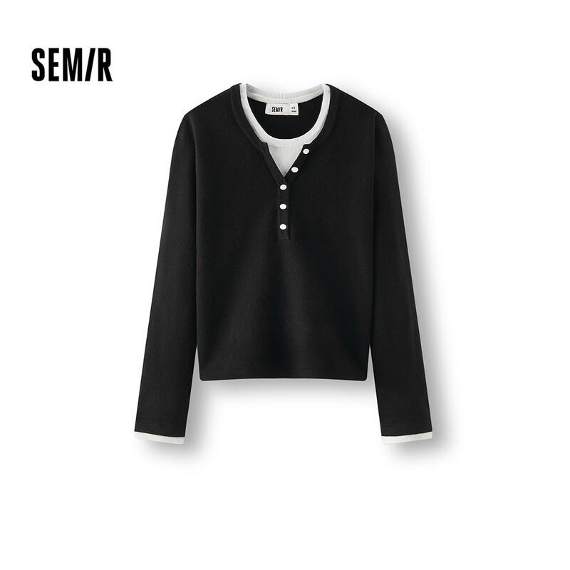 

Женский термотоп Semir из кашемировой смеси, облегающий, вязаный L