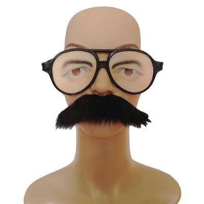 glasses and moustache disguise