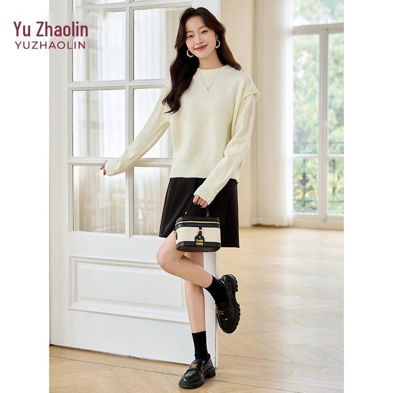 YUZHAOLIN Women's Elegant Pearl Knit Sweater