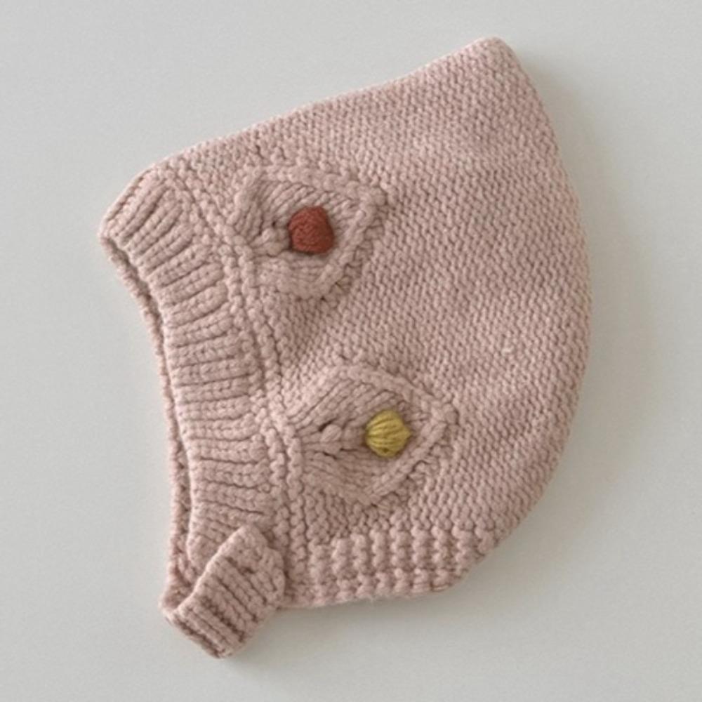 Soft Infant Ear Protection Hat Windproof Toddler Knit Hat Baby Knitted Cap Autumn Winter