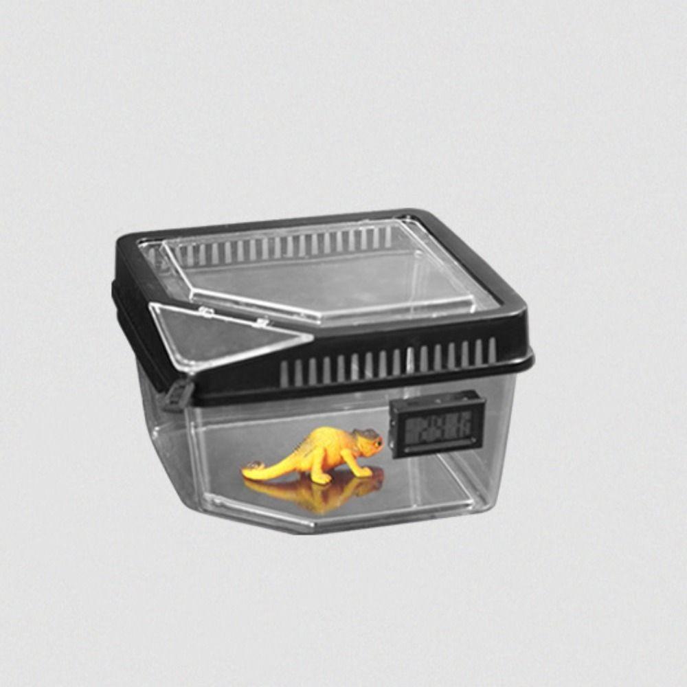 Fluchtsicheres Terrarium für Reptilien, Kunststoff-Terrarium für Reptilien, langlebiger Eidechsen-Wachstumsbehälter für Schnecken, Geckos, Vogelspinnen