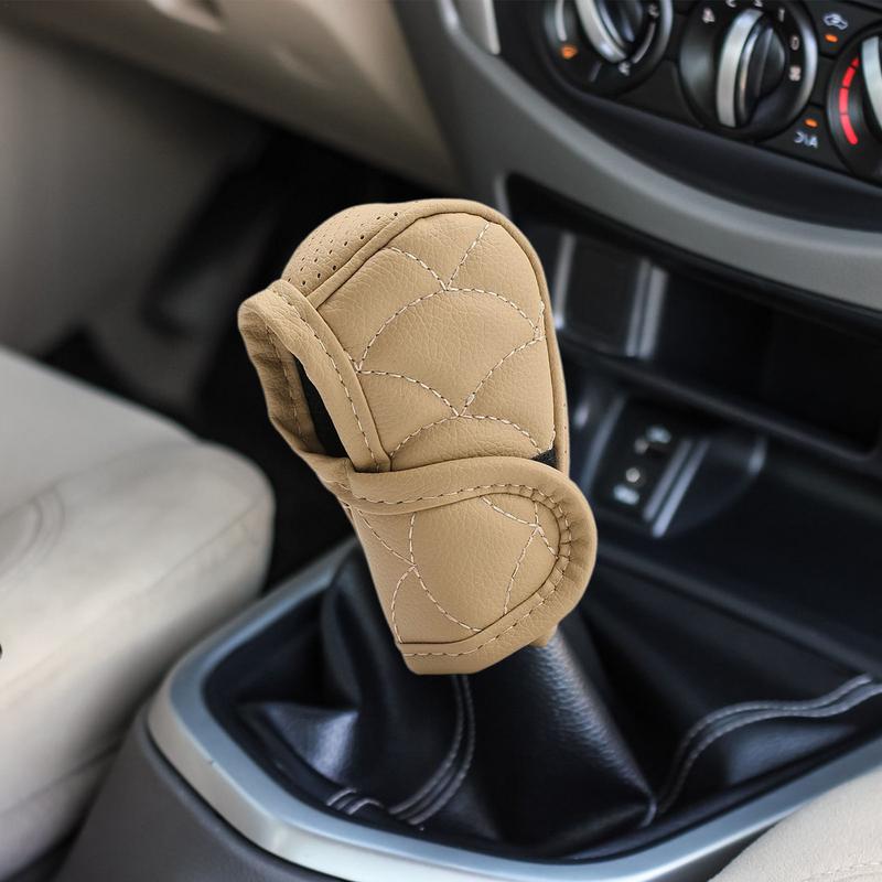 Mașină de interior accesorii auto anti-alunecare PU piele schimbător buton capac protector pentru schimbător de viteze multifuncțional